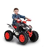 Rollplay Elektro-Quad Powersport ATV Max 12V, Elektrofahrzeug für Kinder ab 3 Jahre, Softstart, 5 km/h Bis max. 35 kg, 12-Volt-Akku, schwarz 35551