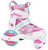 HUDORA Rollschuhe My First Quad 2.0 - Inliner für Kinder - Schuhe mit Rollen - Rollschuhe Mädchen Größe 30-33 - Inline Skates