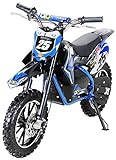 Kinder Mini Crossbike'Gepard' verstärkte Gabel 36 Volt Enduro Motorcrossbike Pocketbike (Blau)