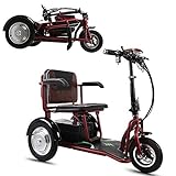 AA100 Folding Elektro-Dreirad 48V20A Lithium-Batterie 55km / 700w Doppelantrieb/Portable Roller für ältere Menschen mit Behinderungen im Freien 3-Rad-Roller