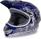 Actionbikes Motors Motorradhelm X-Treme Kinder Cross Helme Sturzhelm Schutzhelm Helm für Motorrad Kinderquad und Crossbike (Medium)