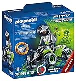 PLAYMOBIL City Action 71093 Racing-Speed Quad mit Rückzugsmotor, Spielzeug für Kinder ab 4 Jahren